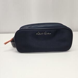 Robert Graham Hydrus Black Toiletry Nylon Bag Navy Blue MSRP $78
